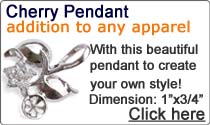 Cherry Shaped Pearl Pendant Setting Cherry Shaped Pearl Pendant Setting