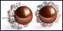 chocolate pearl earrings