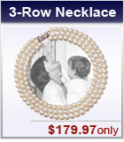 3-row pearl necklace