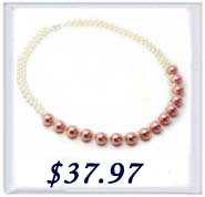 tiny pearls and large southsea shell pearl necklace