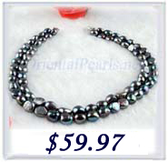 2-row baroque pearl necklace