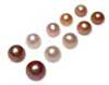 Loose Pearls from 1mm Undrilled Seed Pearls to 11mm Half Drilled Individual Pearls in Round or Drop Shapes, for Keepsake or to Make Earrings, Pendants or Rings
