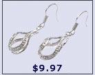 earring settings, base metal