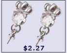 earring settings, base metal