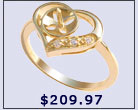 ring setting, 14k gold