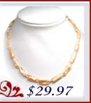 white biwa necklace