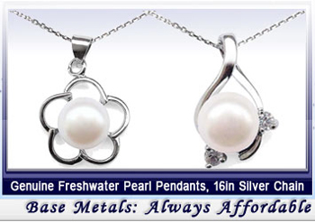 white pearl pendants