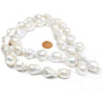 18mm-25mm Huge Sized Baroque Pearl Strands with High Luster and Nice Shape