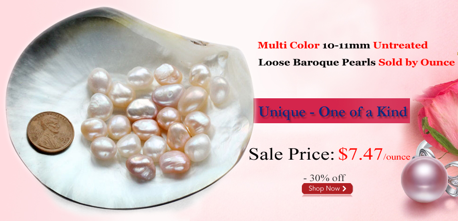 multi colored baroque pearls on sale