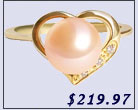 pearl ring, 14k gold