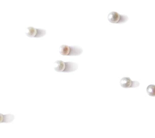 White 1-2mm AAA Seed Pearls in Very Round Shape, Undrilled