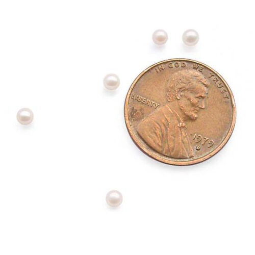 2.5-3mm Loose Round AAA Graded Pearl Undrilled or Half Drilled