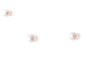2.5-3mm Loose White Round AA+ Pearl Undrilled or Half Drilled