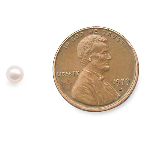 3.5-4mm Loose Round AA+ Pearl Undrilled or Half Drilled