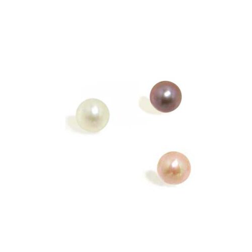 White, Pink and Mauve 4-4.5mm Individual AA+ Round Pearl, Undrilled