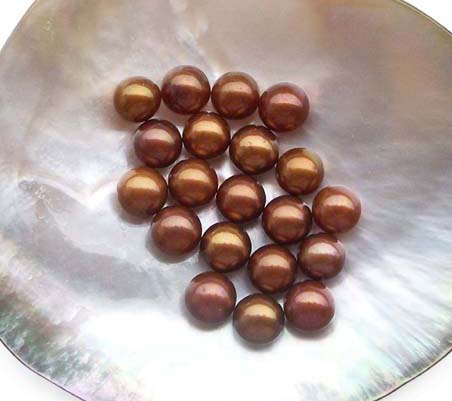 6.5-7mm AAA Loose Chocolate Round Pearl