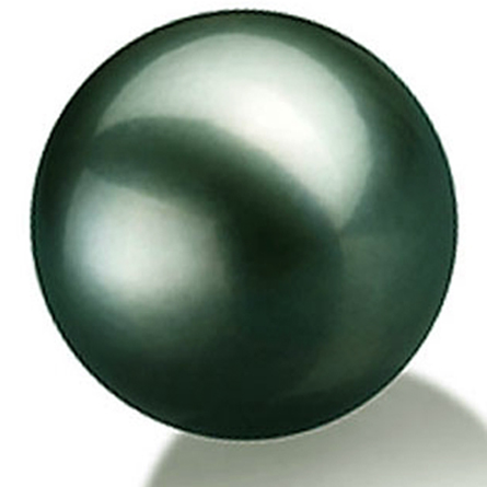13.5mm Large Round Tahitian Black Pearl High Quality Half Drilled