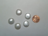 White Loose half drilled Keepsake 14-15mm AAA Coin Pearl