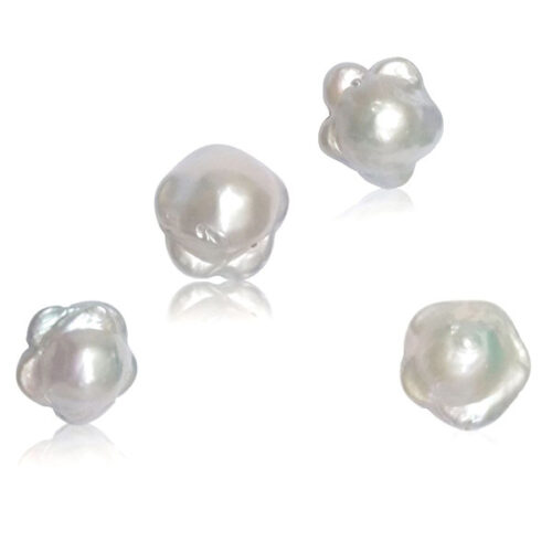Loose Flower Shaped Blister Pearls Undrilled or Half Drilled