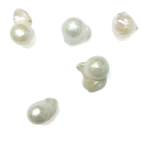 Loose Asymmetrical Nucleated Pearls Undrilled Half or Fully Drilled