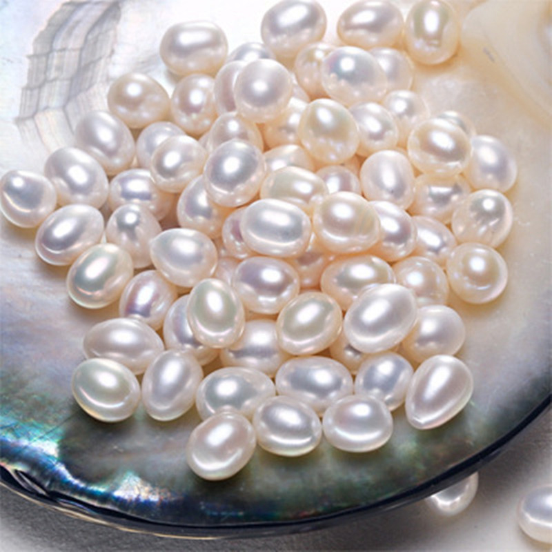 5-7mm Loose Drop Pearls Undrilled or Half-drilled