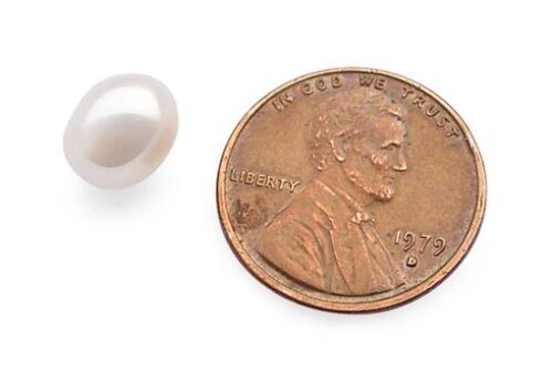 White 6.5-8mm Loose AAA Drop Pearls, Undrilled