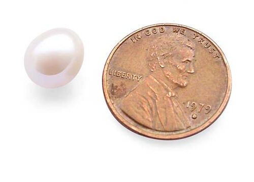 White 8-9.5mm Loose AAA Drop Pearls, Undrilled or Half-Drilled