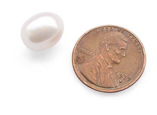 White 9-10.5mm Loose AA+ Drop Pearls, Undrilled or Half-Drilled
