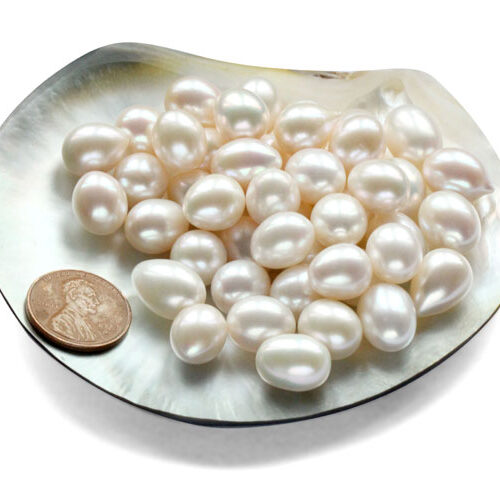 10-11mm White Drop Pearl