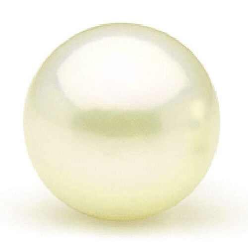 Cream White 13-14mm Loose Round Pearl Half-Drilled