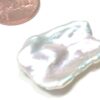 Un-drilled Huge 20mm White Keshi Pearl