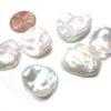 Top rilled Huge 20mm White Keshi Pearl
