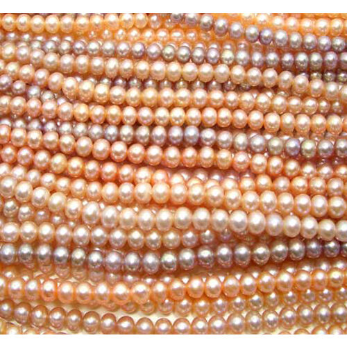 5-6mm Pink and Lavender Button Pearl Strands