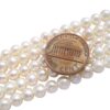 White 5-6mm Semi-Round Pearl Strands