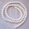 White 5-6mm Semi-Round Pearl Strands