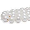 White 10-11mm AA+ Side Drilled Potato Pearls on Temporary Strand