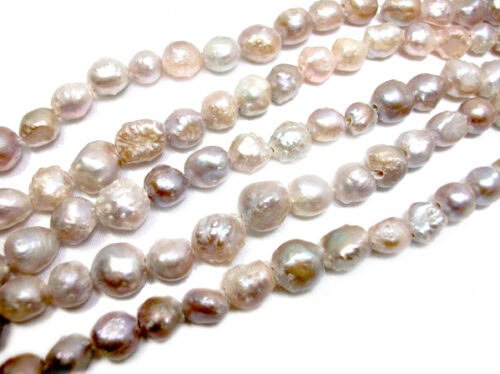 10-11mm multi colored Baroque Pearl Strand,2mm Holes
