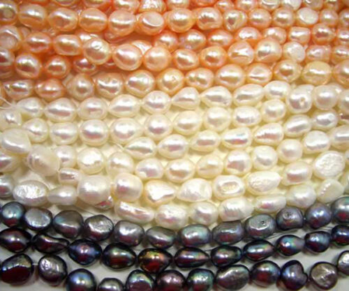 10-11mm Length Drilled High Quality Baroque Pearls
