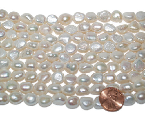 10-11mm Length Drilled High Quality Baroque Pearls With Larger Holes