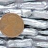 Grey Length Drilled Biwa Loose Pearl Strand