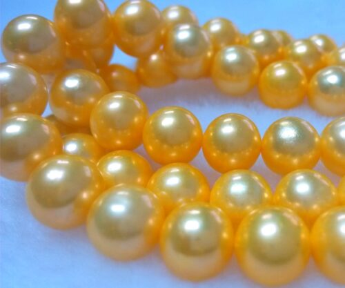Large 9-10mm AA+ Round Pearl Strand