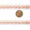 Light Pink 10-11mm Round AA+ Pearls on Temporary Strand