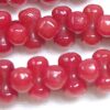 Red Coral Gemstone, Double Sided 3-3.5mm Round Coral Beads