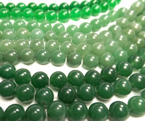 12mm Round Green Jade Beads