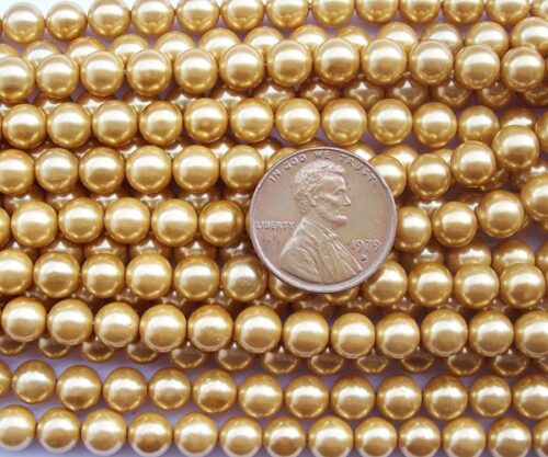 Champagne 6mm SSS Pearl Strand