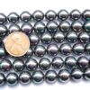 Black 10mm South Sea Shell Pearl Strands