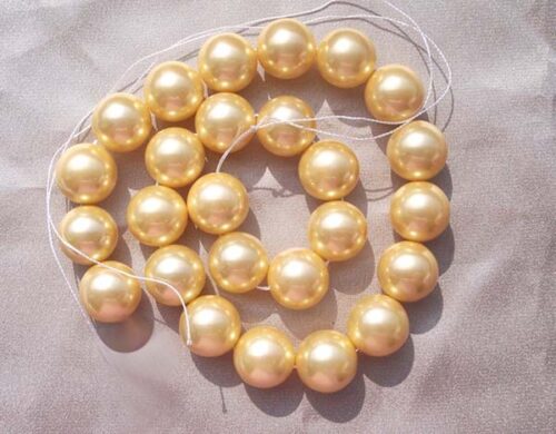 Gold 16mm SSS Pearl Strands