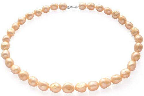 Pink 10-12mm Baroque High AA+ Quality Pearl Necklace