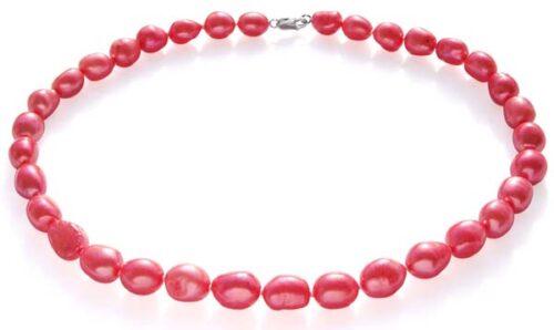 Pink 10-12mm Baroque High AA+ Quality Pearl Necklace