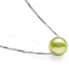 Spring Green 7-8mm AAA Round Add-a-Pearl Necklace, 925 SS